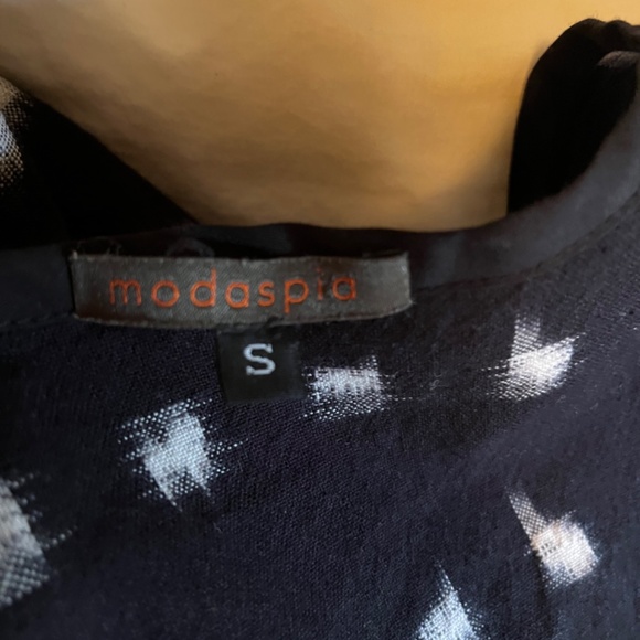 Modaspia navy wool midi dress - Picture 3 of 3